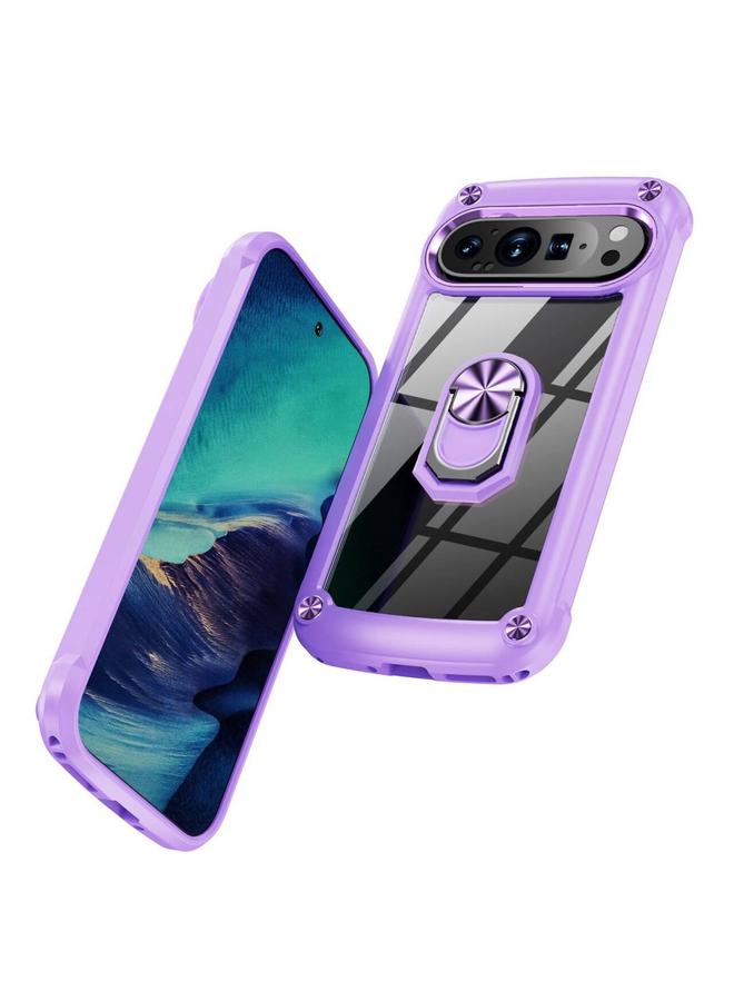 S-TOP Case For Google Pixel 9 / 9 Pro TPU + PC Lens Protection Phone Case with Ring Holder - Image 2