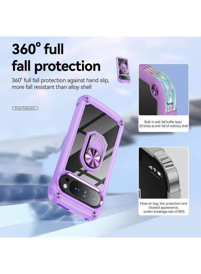 S-TOP Case For Google Pixel 9 / 9 Pro TPU + PC Lens Protection Phone Case with Ring Holder - Image 5
