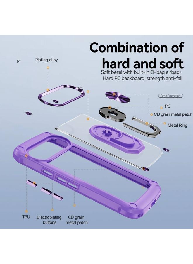 S-TOP Case For Google Pixel 9 / 9 Pro TPU + PC Lens Protection Phone Case with Ring Holder - Image 3