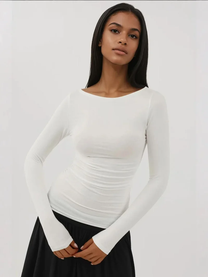 HICCUP Soft Long Sleeve Fitted Top Busem Collection