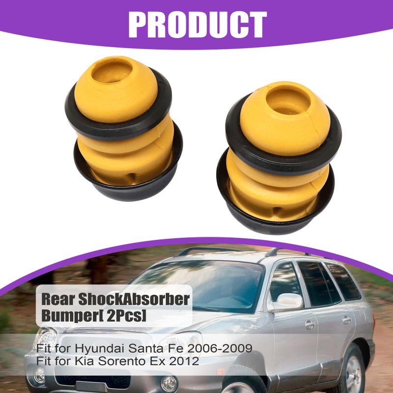 GXARTS 2Pcs Rear Bumper Shock Absorber Compatible With Hyundai Santa Fe 2007-2012 Left or Right Bump Stop Bushing 553262B000 55326-2P000 - Image 2