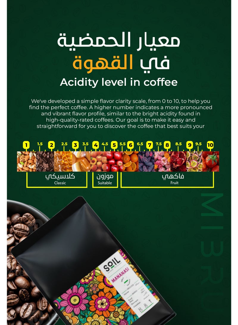 SOIL Coffee bean Uganda Mananasi Dried for Espresso And Filter Corps 250G Unground roasted coffee beans for specialty coffee - Whole Beans - Image 4