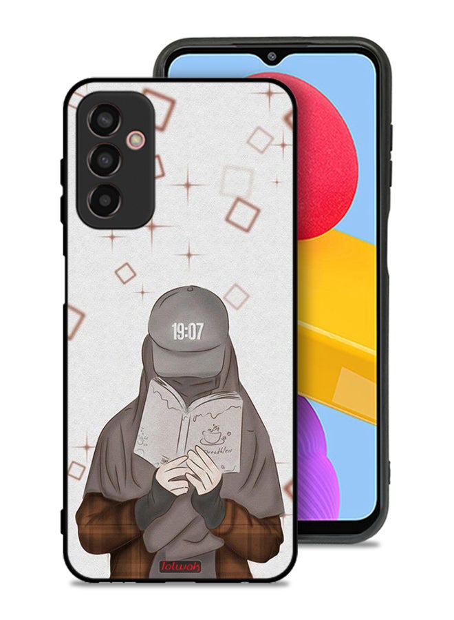 Tolwak Samsung Galaxy M13 Protective Case Cover Girl Reading Art - Image 1