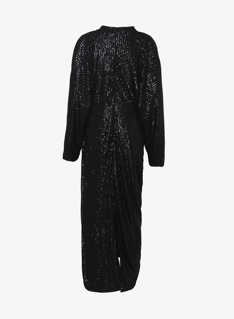 Khizana Plus size Shimmer Draped Dress