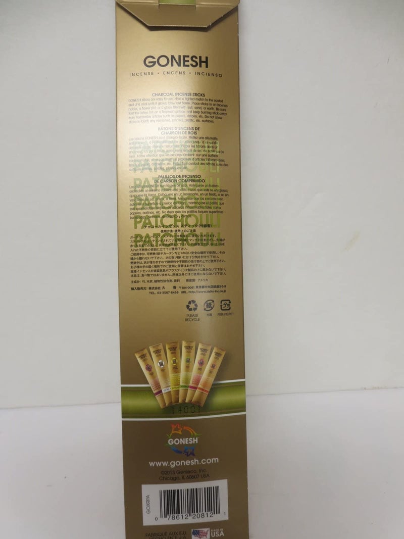 GONESH Incense Sticks Patchouli Lot of 12 - Image 3