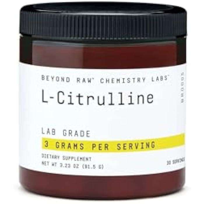 BEYOND RAW Chemistry Labs L-Citrulline Powder, Supports Peak Performance, 30 Servings - Image 1