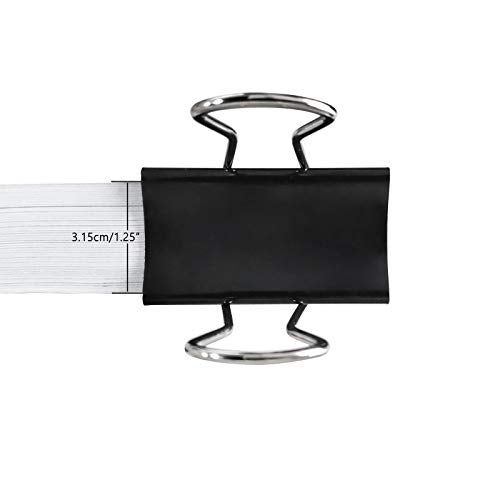 DSTELIN Extra Large Binder Clips 2.4-Inch (18 Pack), Big Paper Clamps for Office Supplies, Black - Image 3