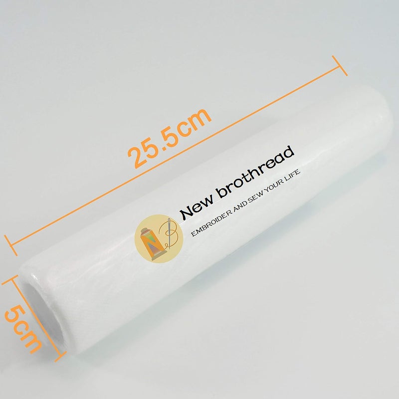 New brothread Wash Away - Water Soluble Machine Embroidery Stabilizer Backing & Topping 10" x 3 Yd roll - Light Weight - Cut into Variable Sizes for Machine Embroidery and Hand Sewing - Image 2