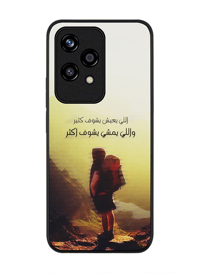 Stylizedd Rugged Black edge case for Honor 200 Lite, Slim fit Soft Case Flexible Rubber Edges Anti Drop TPU Gel Thin Cover -  Walk Further - Image 1