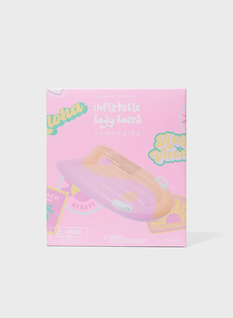 SUNNY LIFE Inflatable Boogie Board Summer Sherbet Multi