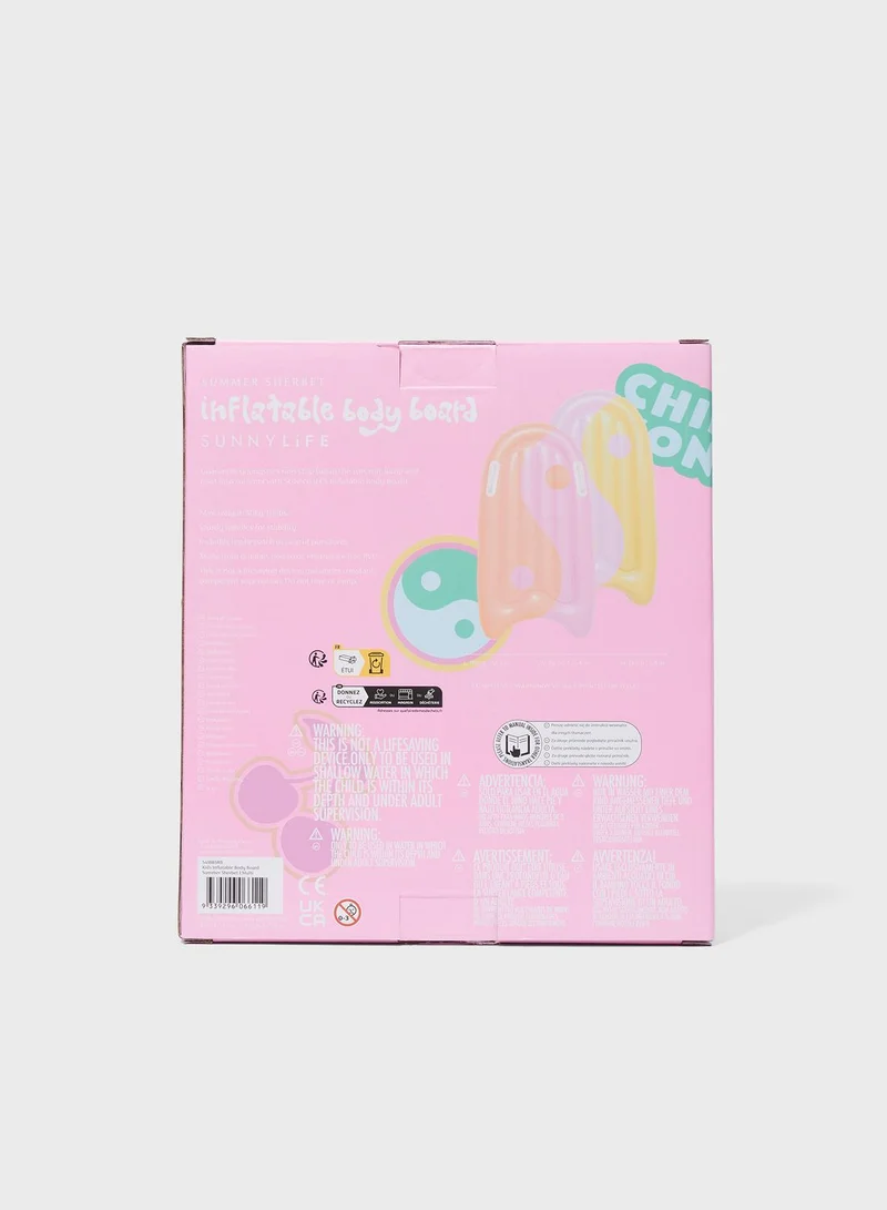 SUNNY LIFE Inflatable Boogie Board Summer Sherbet Multi