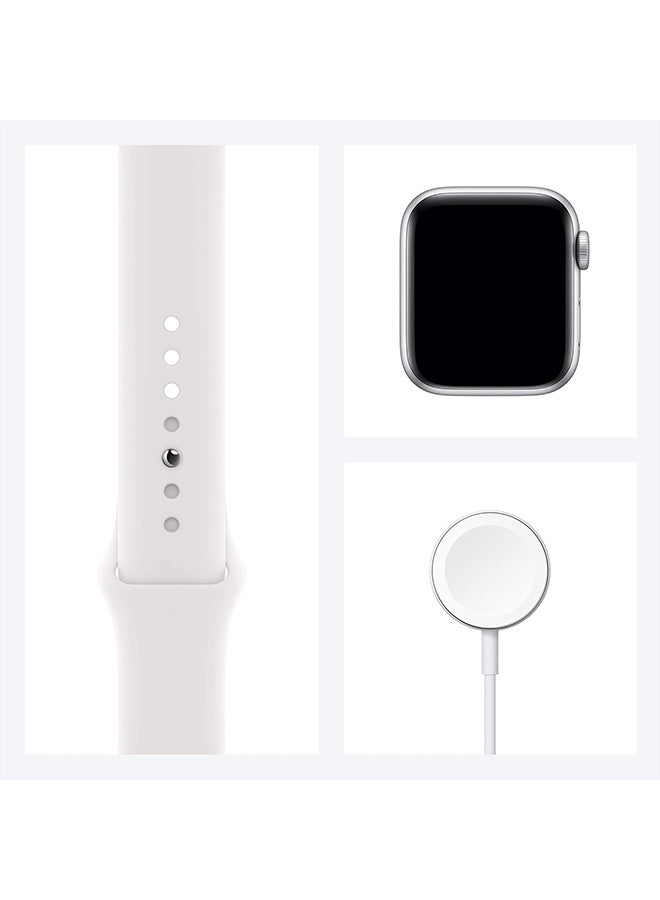 Apple Renewed - Watch SE GPS 40mm Aluminum Case With White Sport Band Silver - Image 3