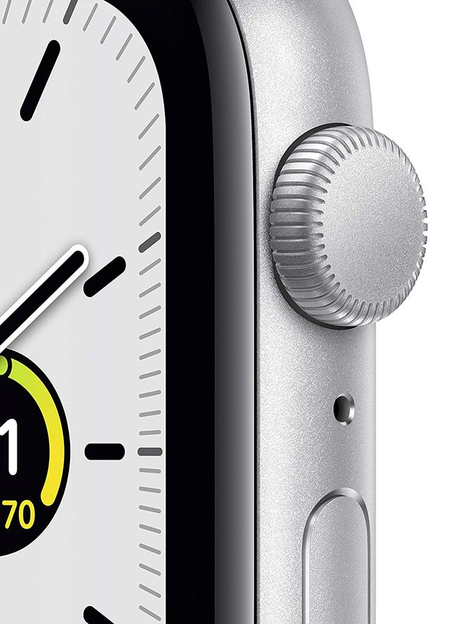 Apple Renewed - Watch SE GPS 40mm Aluminum Case With White Sport Band Silver - Image 5