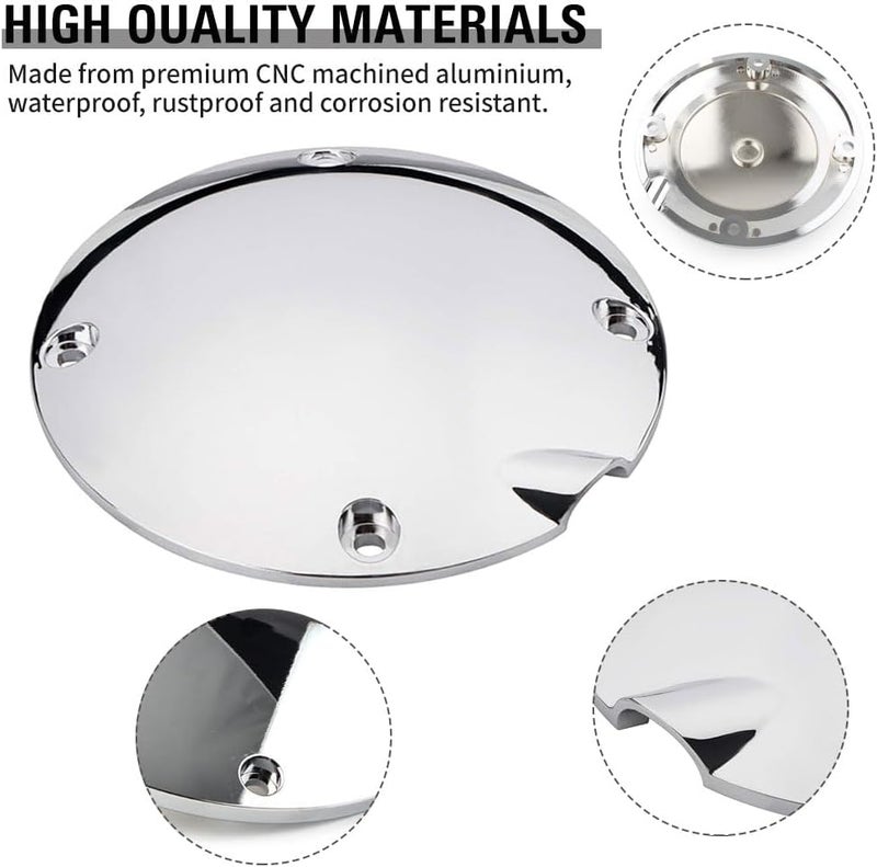 GZYF 4 Holes Timing Points Cover, Motorcycle Domed Ignition Engine Cover for Harley Davidson for Sportster XL1200 883 1994-2003 - Image 3