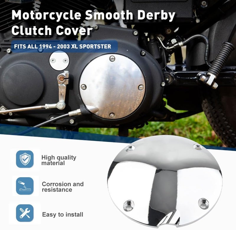 GZYF 4 Holes Timing Points Cover, Motorcycle Domed Ignition Engine Cover for Harley Davidson for Sportster XL1200 883 1994-2003 - Image 2