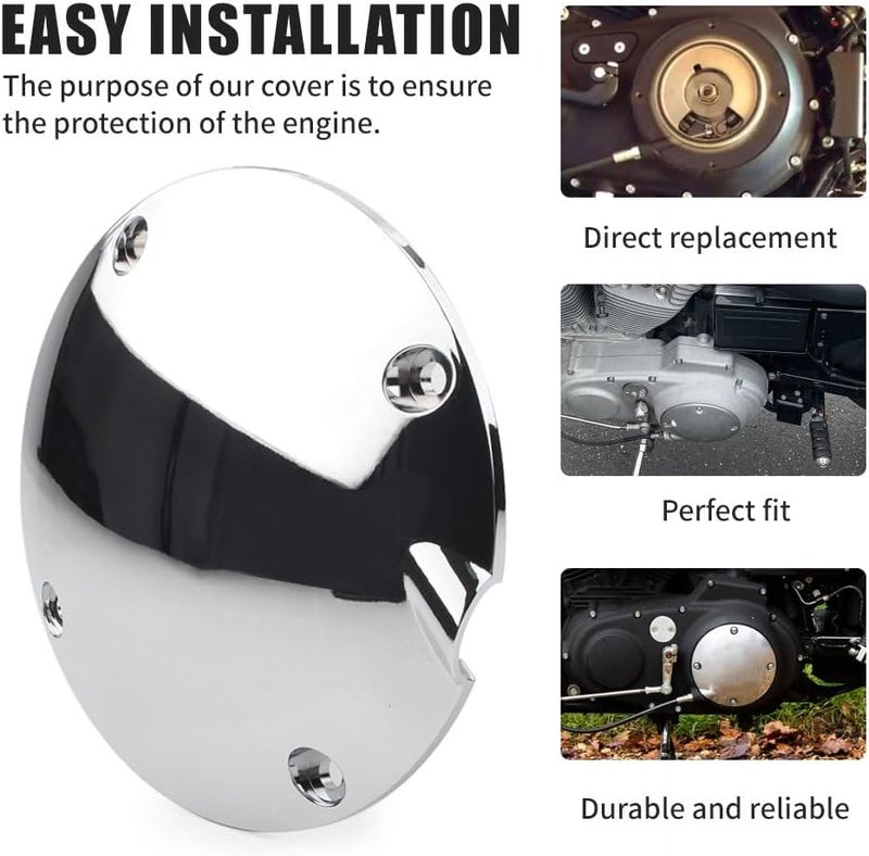 GZYF 4 Holes Timing Points Cover, Motorcycle Domed Ignition Engine Cover for Harley Davidson for Sportster XL1200 883 1994-2003 - Image 5