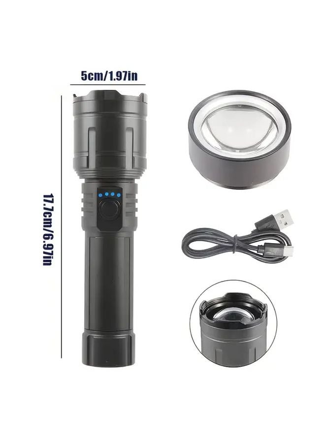 High Intensity Focus Flashlight With Match Ignition B Red Color For Outdoor Hiking - Image 4