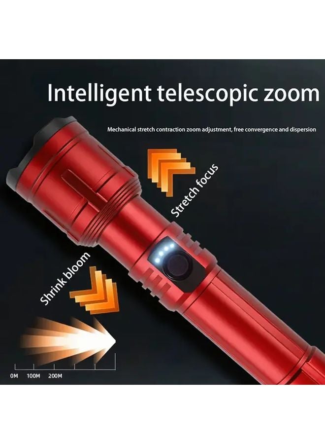 High Intensity Focus Flashlight With Match Ignition B Red Color For Outdoor Hiking - Image 5