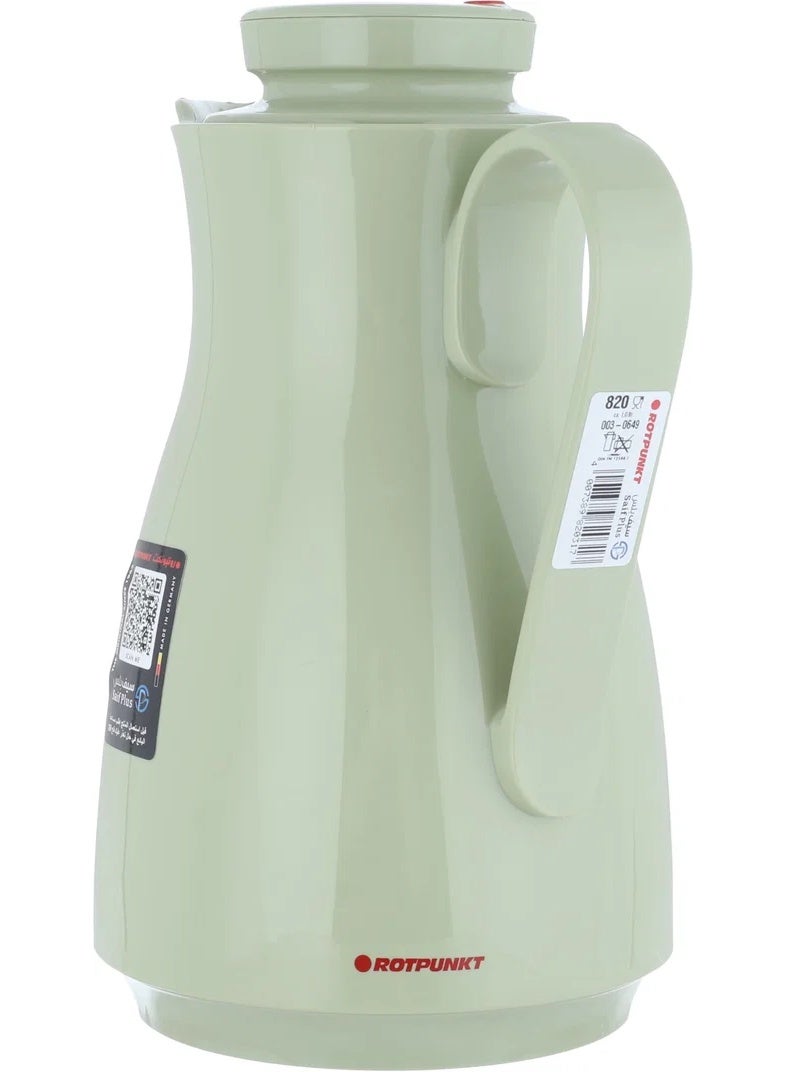 ROTPUNKT thermos, 1 liter, glass inner container, plastic outer shell - light green - Image 2