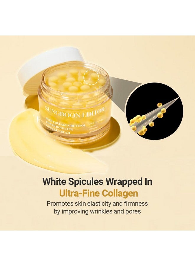 SUNGBOON EDITOR Deep Collagen Retinol Power Boosting Capsule Cream - Retinol Night Cream for Face with Collagen | Anti-wrinkle Firming Care | Hyaluronic Acid for Moisturizing | Korean Skin Care - Image 4