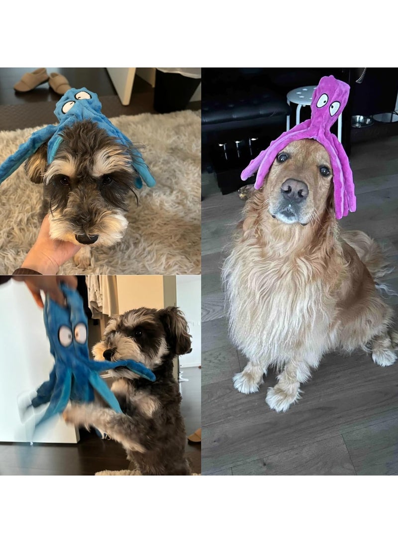 general Squeaky Dog Toys - Octopus No Stuffing Crinkle Plush Large Dog Toys to Keep Them Busy for Puppy Teething Chewing, Pet Supplies for Small, Medium, and Large Breeds, 2 Pack - Image 2