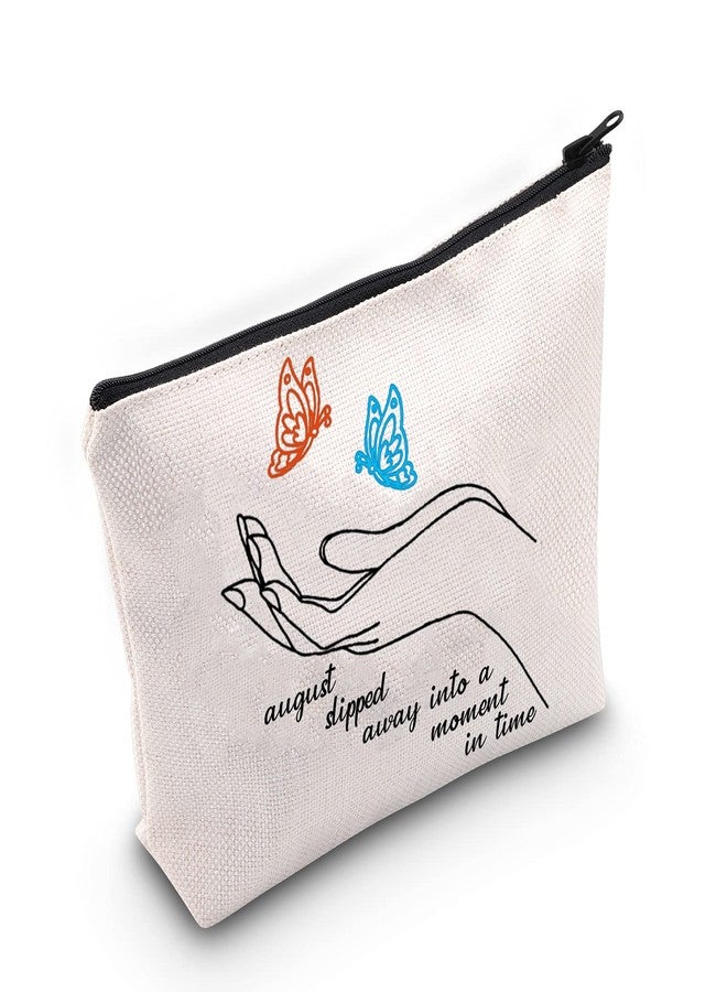 TOBGBE Album Makeup Bag Singer Fans Music Lover Gift Song Lyrics Gift Album Inspired Gift (August Bag) - Image 1