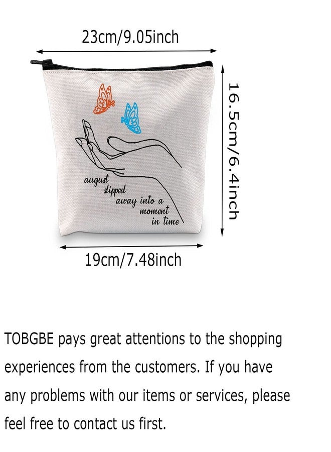 TOBGBE Album Makeup Bag Singer Fans Music Lover Gift Song Lyrics Gift Album Inspired Gift (August Bag) - Image 2