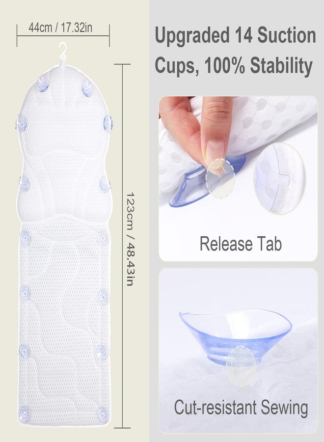 Aiseely Luxury Spa Bath Pillow, Thick Full Body Cushion with Laundry Bag, Non-Slip Memory Foam for Head, Neck, Back Support, Ideal Women's Soaking Tub Gift - Image 4