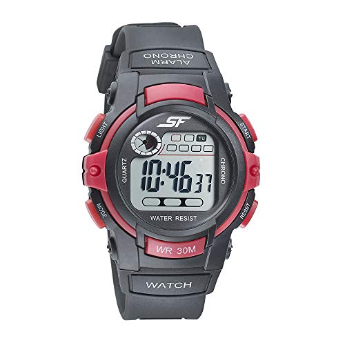SF Casuals Digital Grey Round Dial Men's Sport Watch-77110PP01 - Image 1