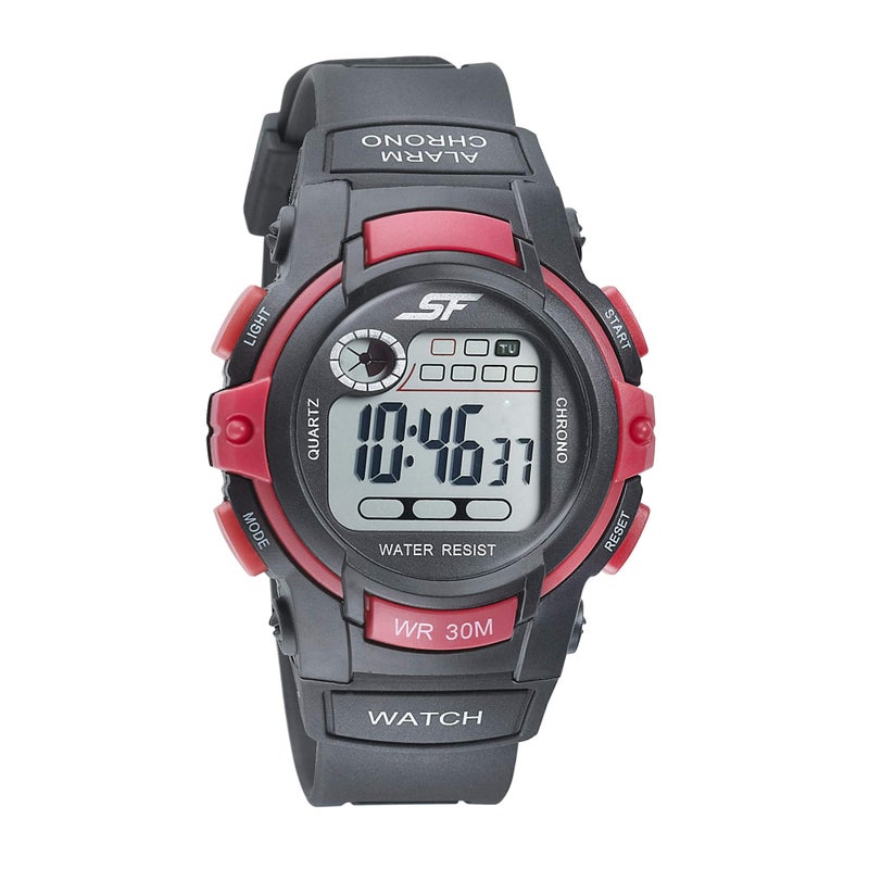 SF Casuals Digital Grey Round Dial Men's Sport Watch-77110PP01 - Image 5
