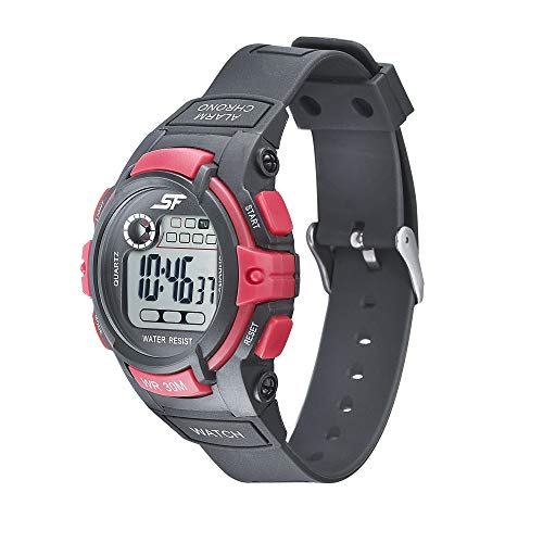 SF Casuals Digital Grey Round Dial Men's Sport Watch-77110PP01 - Image 2