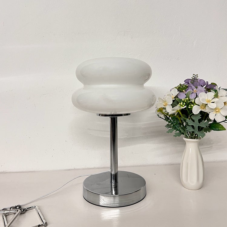 Thick-Soled Bedside Table Lamp For Bedroom And Living Room, Atmosphere Egg Tart Glass Lamp, Bauhaus Lamp, Night Light, Creative Decoration - Image 3