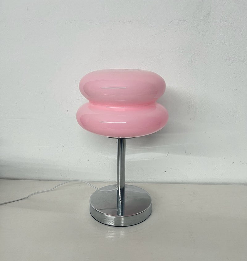Thick-Soled Bedside Table Lamp For Bedroom And Living Room, Atmosphere Egg Tart Glass Lamp, Bauhaus Lamp, Night Light, Creative Decoration - Image 1