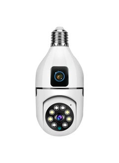 GULFLINK V380 Pro Dual Lens Dual Screen E27 Bulb Camera Two Ways Audio Color Night Vision Smart Home Security Wireless WiFi Indoor Camera