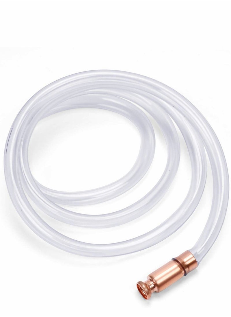 Excefore Gas Siphon 6FT Multi-Purpose Super Easy Pump,1/2" Valve Tubing Safe (White)  - Image 1