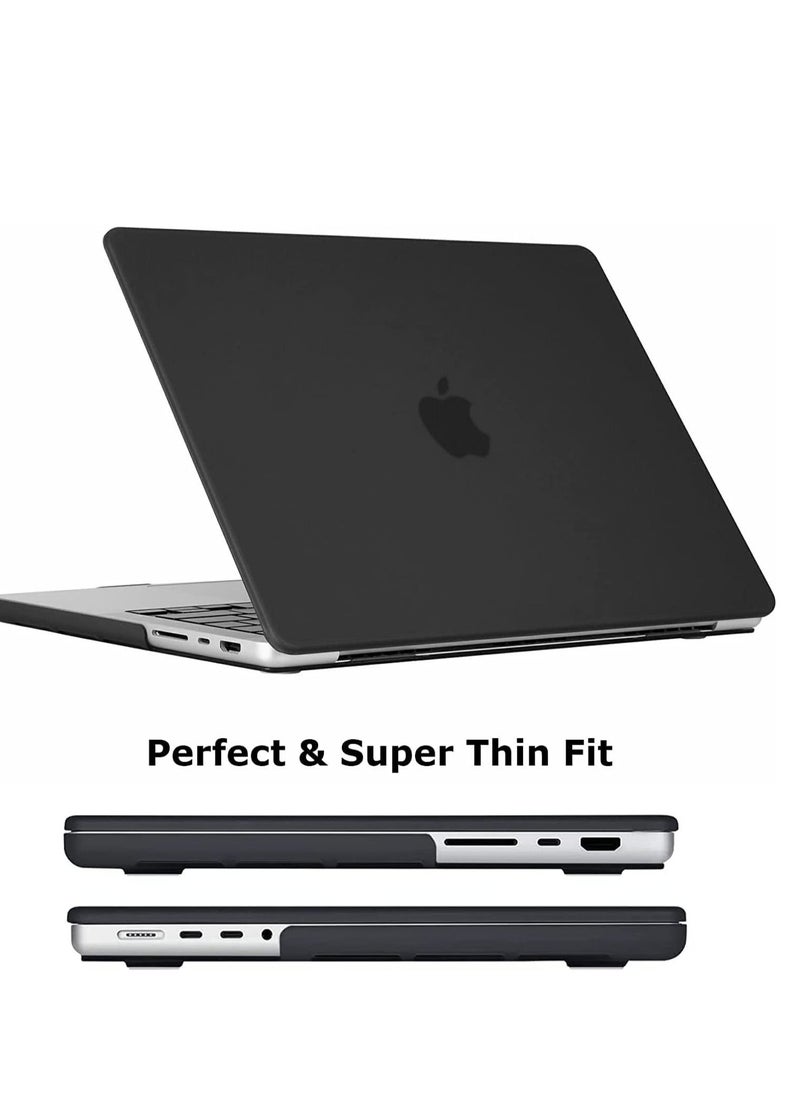 Generic 2 in 1 Hard Shell Case & Keyboard Cover for M4/M3/M2 Chip Macbook Air 13.6 inch with Touch ID(Model A3240 A3113 A2681),Black  - Image 2
