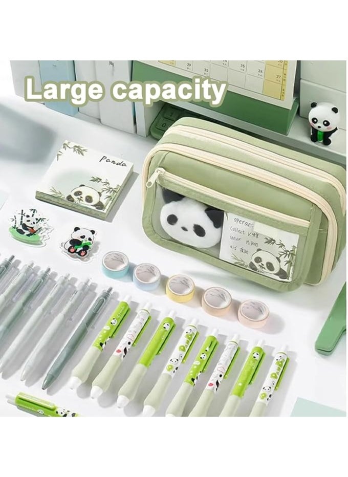 Panda multi-layer Pencil Case  set, Large Capacity Pencil Pouch, Cute and Aesthetic Panda Stationery Supplies, Zipper Pouch for Pens - pzsku/ZB610F178726F847DAEC7Z/45/_/1740725230/593eb7da-a9e0-4322-9511-fd9e6f0f20c4