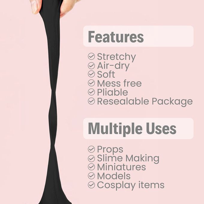 BOHS Peach Modeling Foam Clay 1.1 Lbs, Squishy,Soft, Air Dryfor Flower Mirror,Cosplay,Fake Bake, Slime Supplies-500g - Image 2