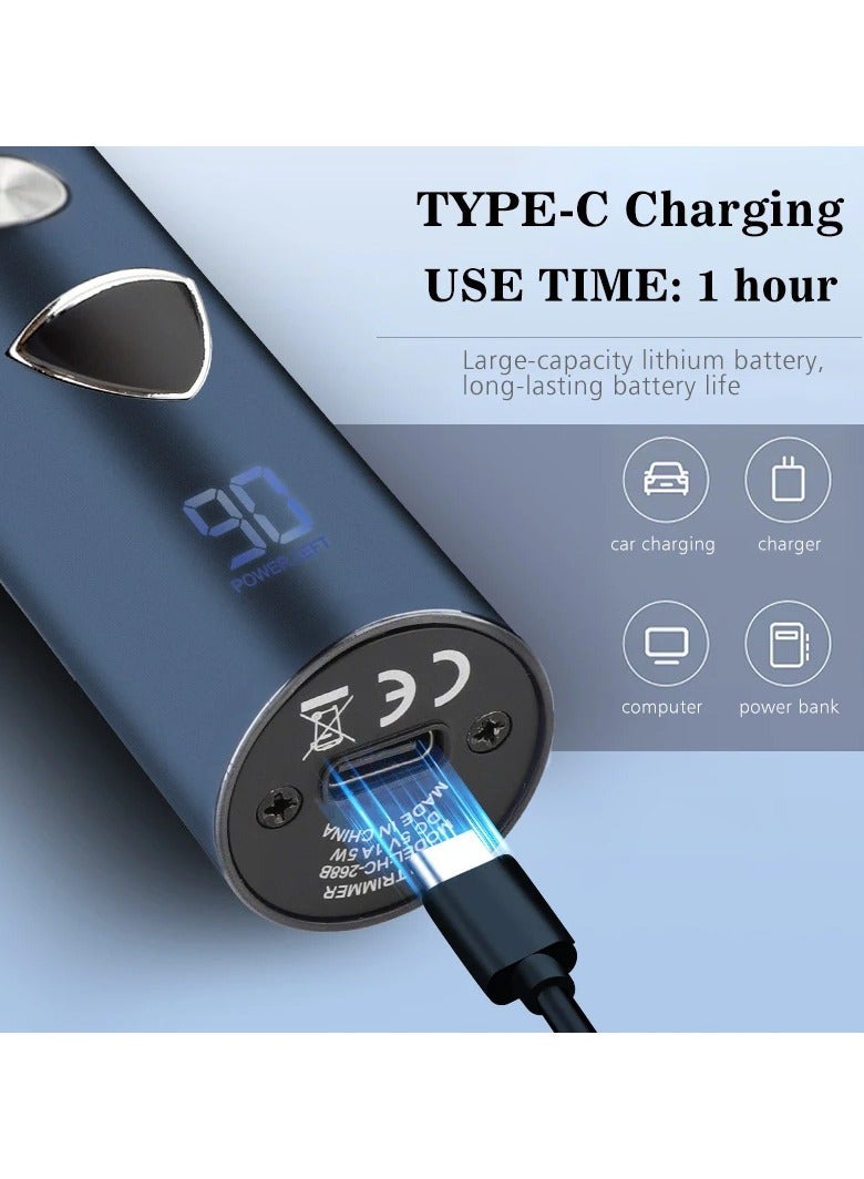 ارواق ماكينة تشذيب الشعر الاحترافية، ماكينة تشذيب الفخذ والجسم للرجال، ماكينة حلاقة كهربائية قابلة للاستبدال، ماكينة حلاقة متعددة الوظائف - Image 5