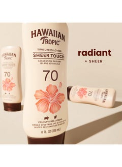 Hawaiian Tropic Hawaiian Tropic Sheer Touch Ultra Radiance Lotion Sunscreen SPF 70, 8oz | Hawaiian Tropic Sunscreen SPF 70, Sunblock, Broad Spectrum Sunscreen, Oxybenzone Free Sunscreen, Body Sunscreen, 8oz  - Image 2
