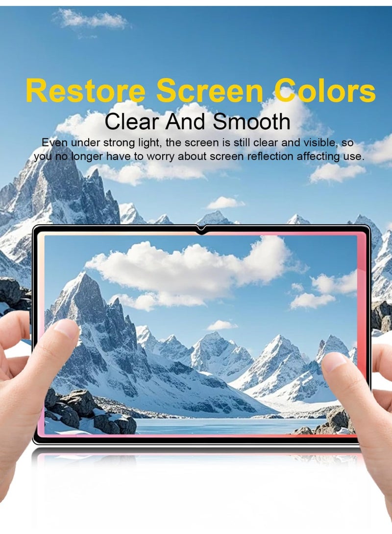 【2 Pack】 Screen Protector Compatible with Samsung Galaxy Tab S11 Ultra 14.6 Inch 2025 Tempered Glass Film, 9H Hardness Anti Scratch Protective Film, Ultra HD Bubble Free - Image 5