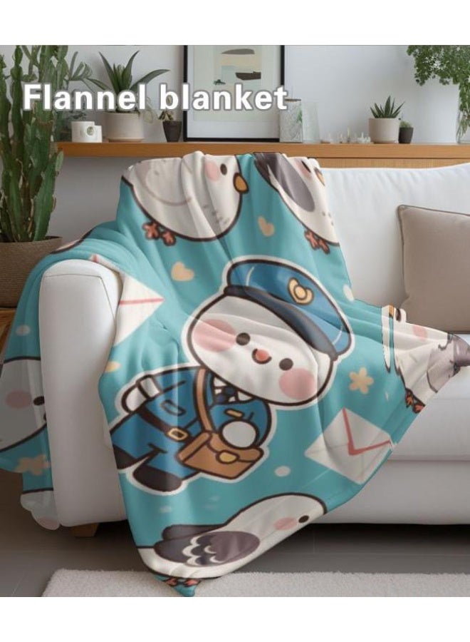 عام بطانية رقيقة من الفانيلا الكرتونية للأطفال والرضع (دافئة ومريحة، ومناسبة للنوم والألعاب) 70 سم * 100 سم - Image 5