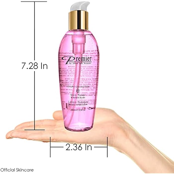 Premier Dead Sea Skin Toner Normal To Oily Skin, pH 5.5 balancing, alcoholic cleanser that is mild and gentle to skin, with natural ingredients of witch hazel and minerals 8.5fl.oz - Image 4