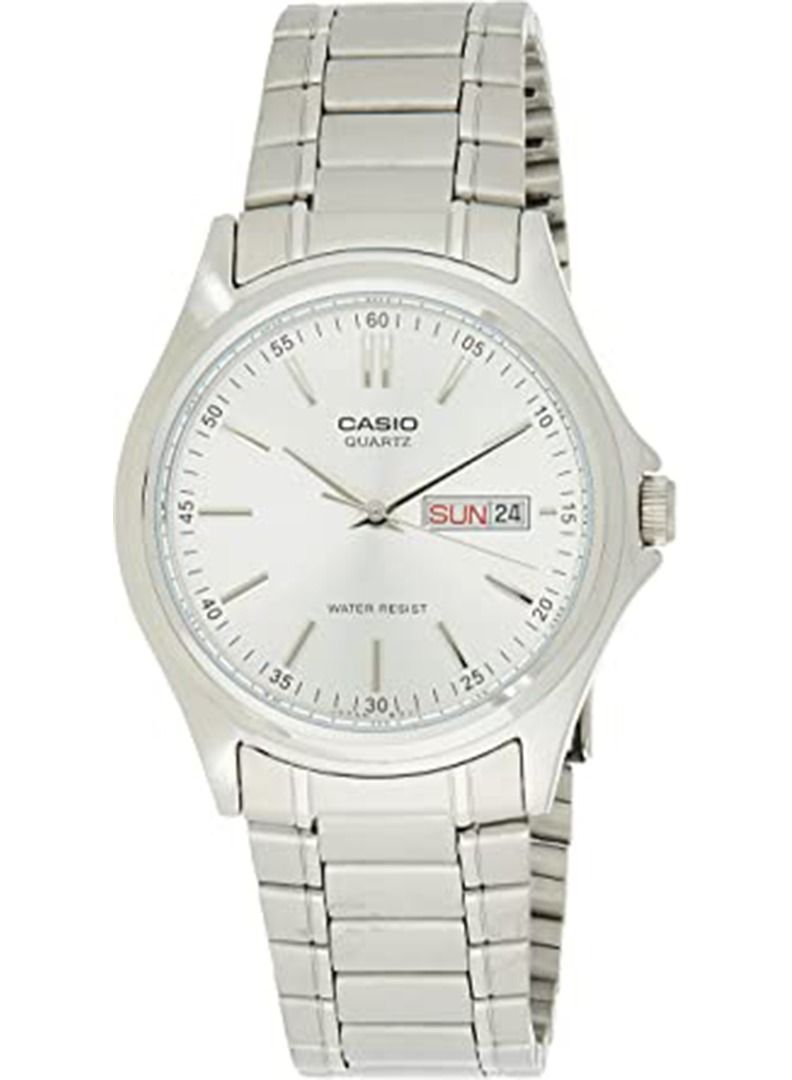 CASIO Men's Water Resistant Analog Watch MTP-1239D-7A - 43 mm - Silver - Image 1