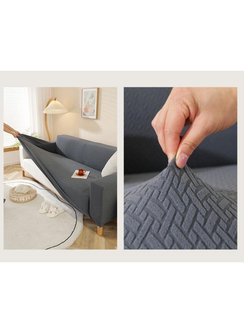 Y&D Stretch Chair Sofa Slipcover Non Slip Soft Couch Sofa Cover, Washable Furniture Protector with Non Slip Foam and Elastic Bottom for Kids, Pets Single seat - Image 2