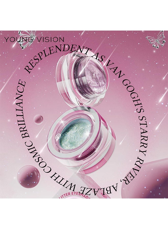 يونج فيجن ظلال عيون سائلة لامعة، ظلال عيون كريمية مقاومة للون طوال 24 ساعة - ظلال عيون كريمية مطفية ولامعة عالية الصبغة للنساء، برايمر مكياج عيون طويل الأمد بدرجات لونية قابلة للدمج (02) - Image 5