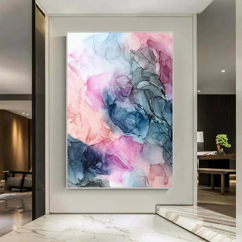 Marktna One piece, abstract art canvas print with a hollow frame, measuring (40×60). - Image 3