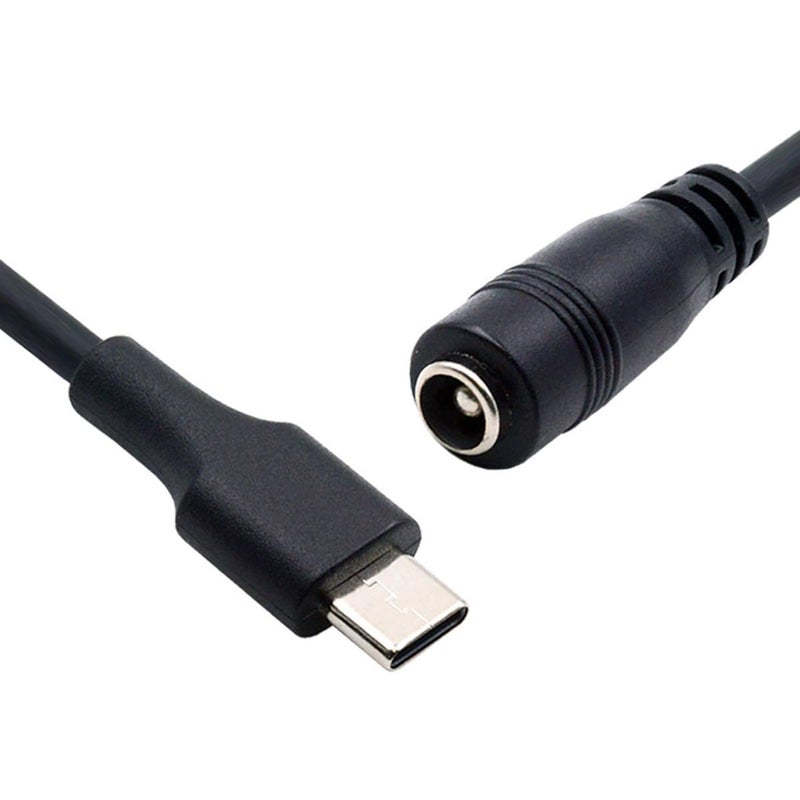 Cablecc USB 3.1 Type-C to DC 5V 5.5 * 2.5mm Power Jack Extension Cable for Phones, Tablets - Image 1