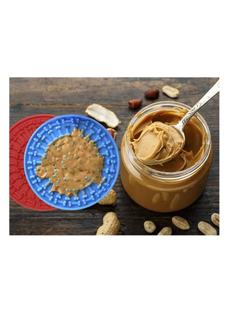 Dog Shower pad, Slow Feeder,Dog Peanut Butter Lick Pad Dog Mat Suctions to Wall for Grooming - Image 1