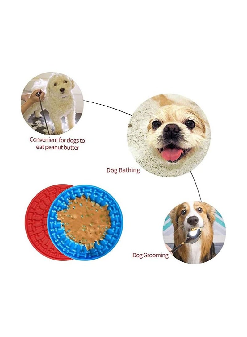 Dog Shower pad, Slow Feeder,Dog Peanut Butter Lick Pad Dog Mat Suctions to Wall for Grooming - Image 3